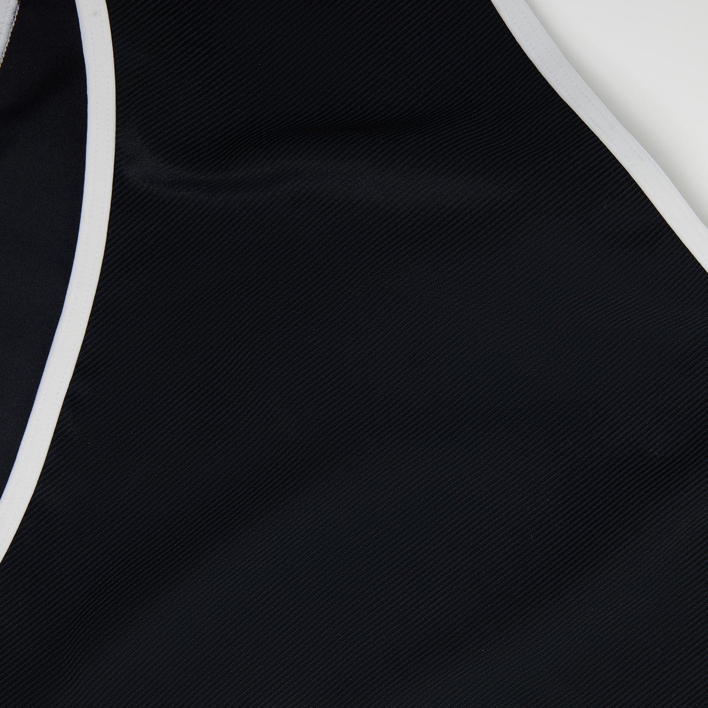 High Waisted Bikini Bottom Ribbed Jet