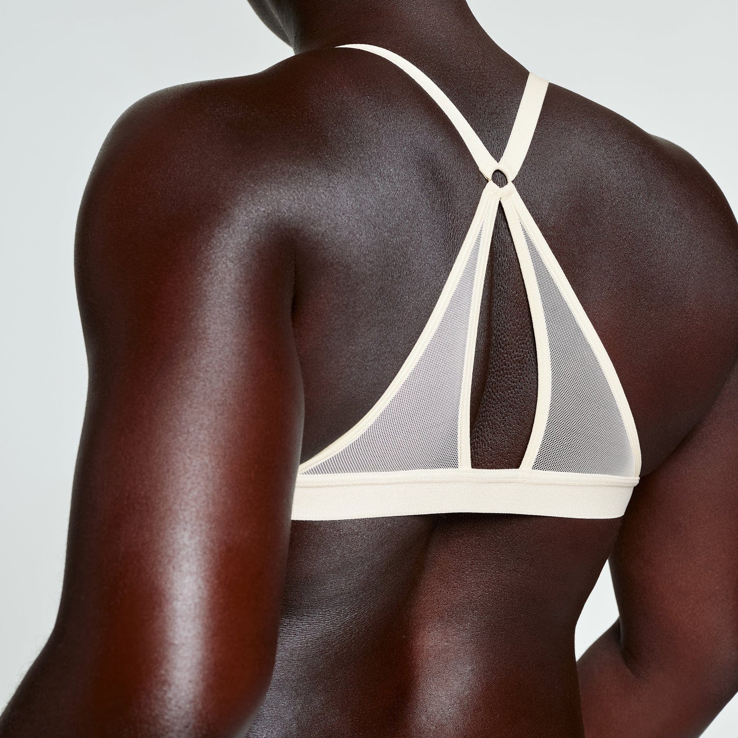 Demi Racerback T-Shirt Bra Ecru