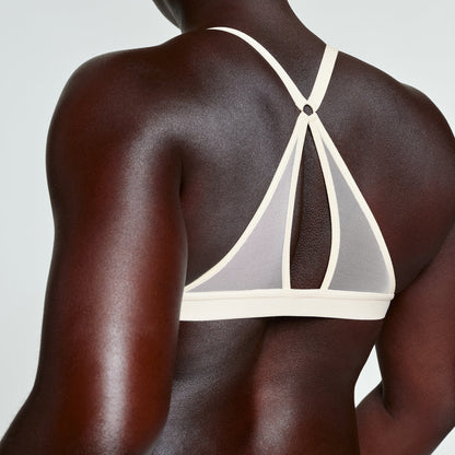 Demi Racerback T-Shirt Bra Ecru