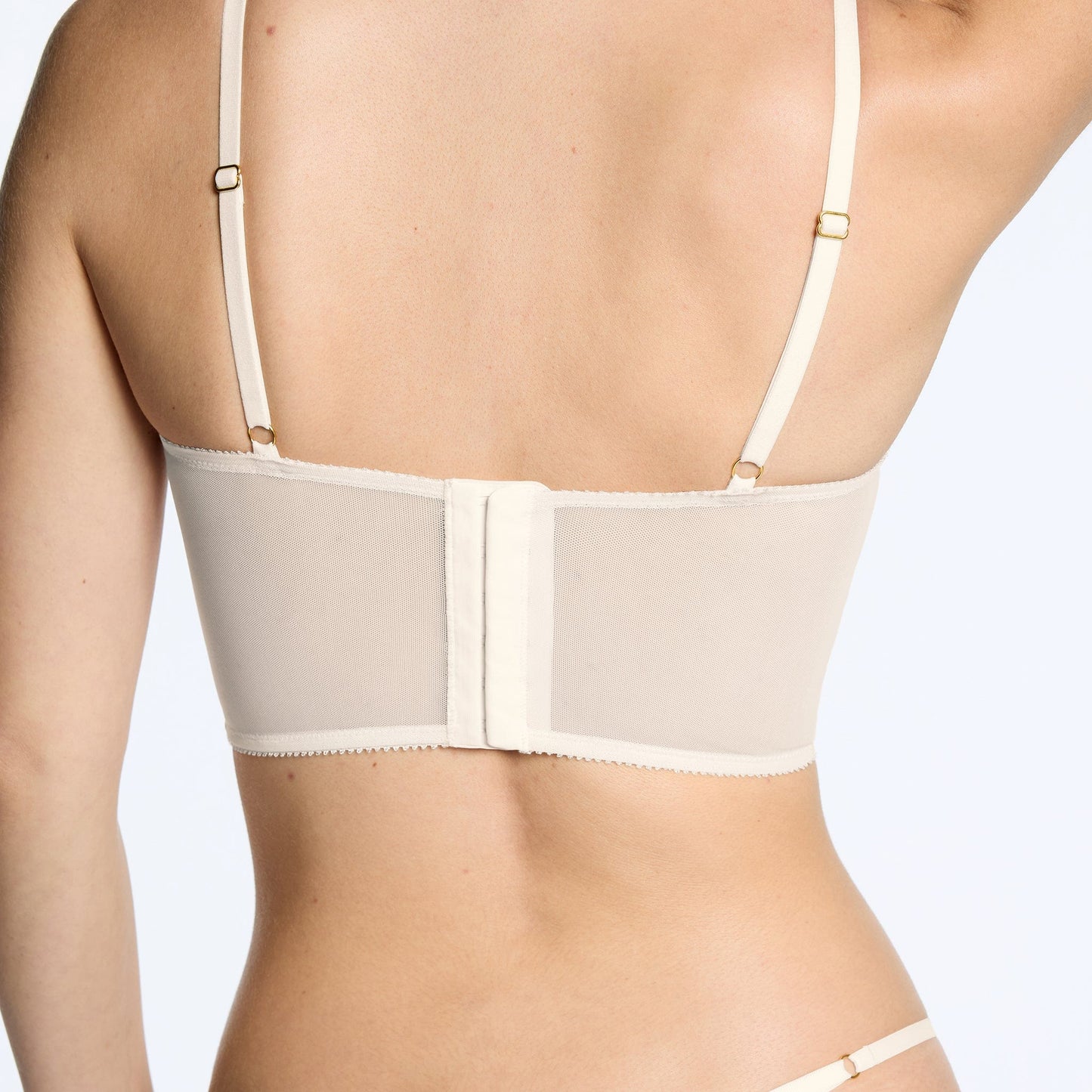 Embroidery Lift Up Corset Ecru