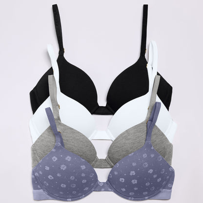 Supima® Cotton Lift Up Bra Heather Grey