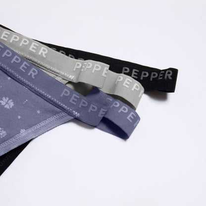 Supima® Cotton String Thong Black