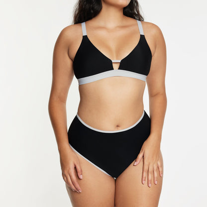 Limitless Bikini Top Ribbed Jet