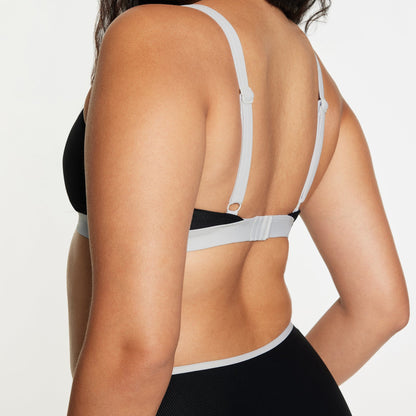 Limitless Bikini Top Ribbed Jet