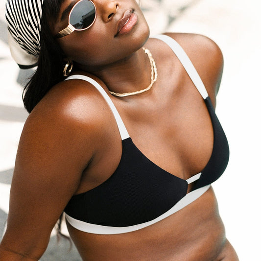 Limitless Bikini Top Ribbed Jet