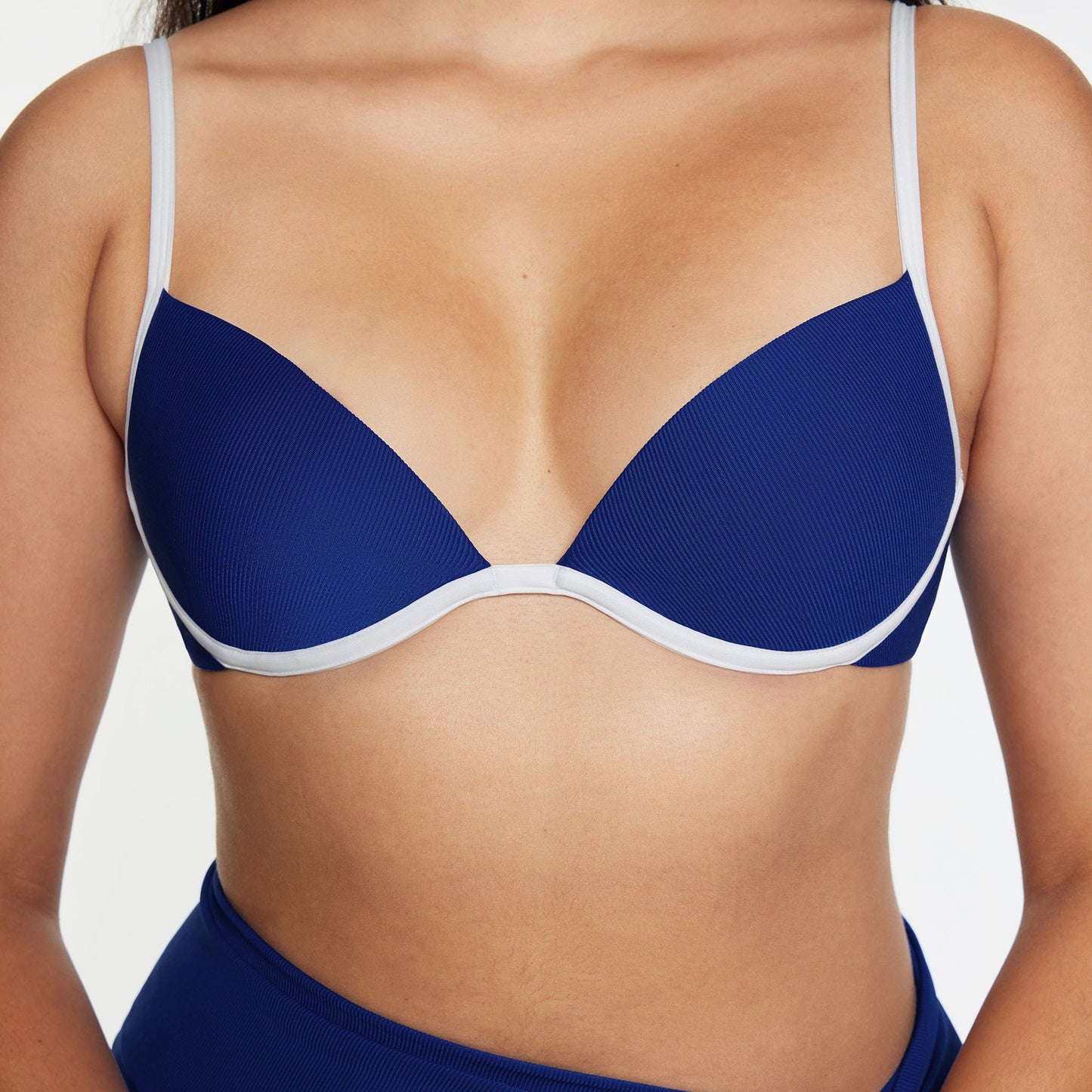 Scoop Underwire Bikini Top Ribbed Capri