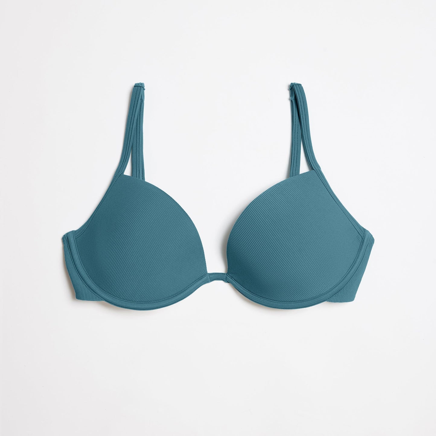 Scoop Underwire Bikini Top Ribbed Isle