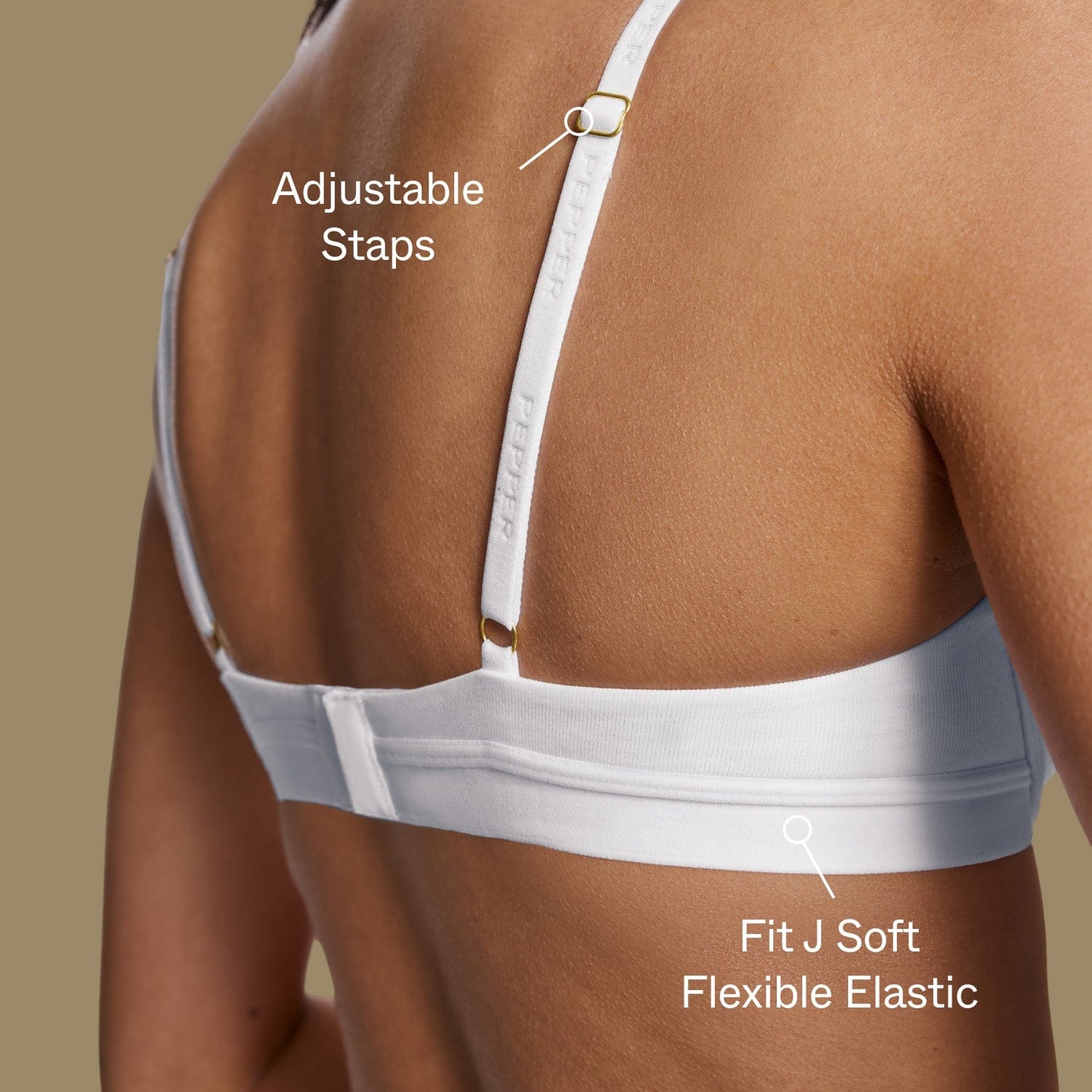 Supima® Cotton Lift Up Bra Heather Grey