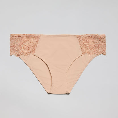 Smooth Lace Bikini Buff Two-Tone