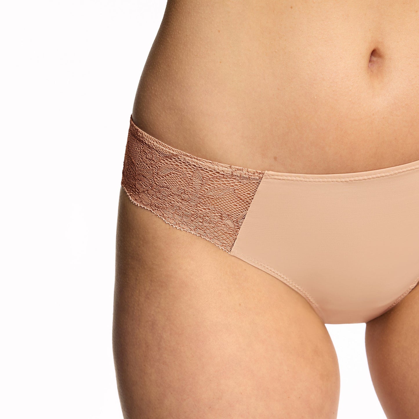 Smooth Lace Bikini Buff Two-Tone