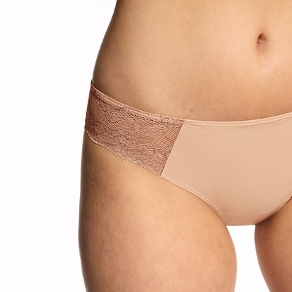 Smooth Lace Bikini Buff Two-Tone