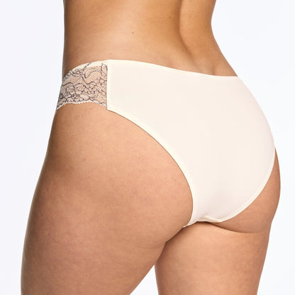 Smooth Lace Bikini Ecru Two-Tone