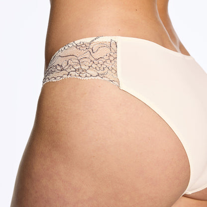 Smooth Lace Bikini Ecru Two-Tone