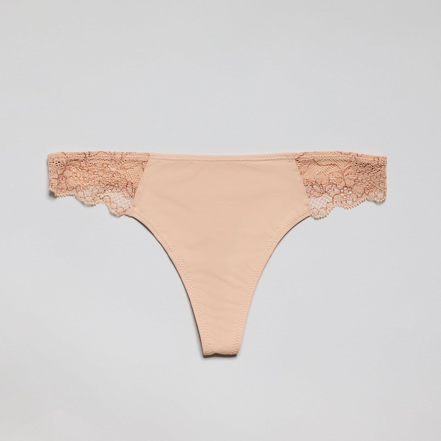 Smooth Lace Thong Buff Two-Tone