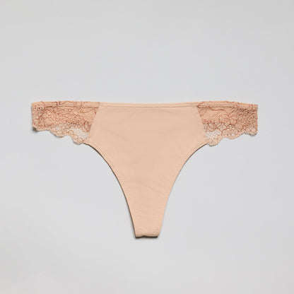 Smooth Lace Thong Buff Two-Tone